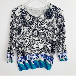 🌷Joseph A Classic Button-up Cardigan Black White